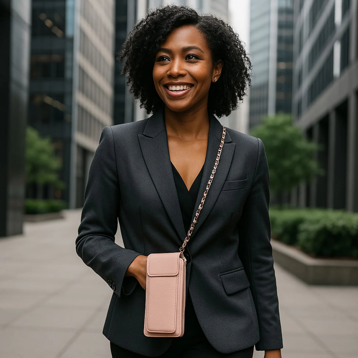 Leather Red Crossbody Bag Phone Wallet - Columbus